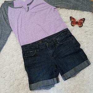 Lauren Conrad Cuffed Jean Shorts